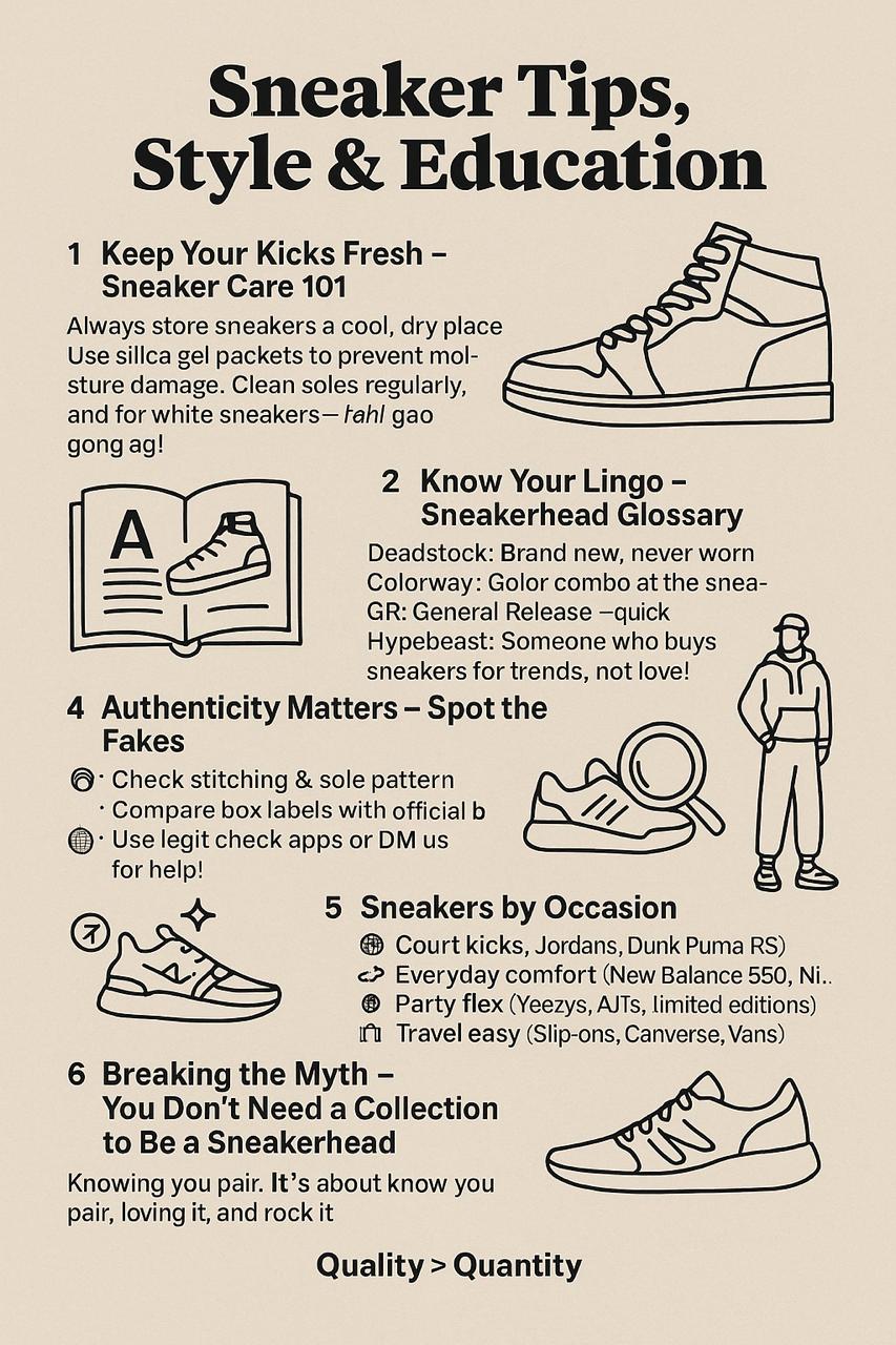 💡 Sneaker Tips, Style & Education
